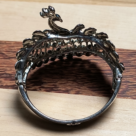 Inged Bracelet Fashion Rhinestone Enamel Black & Grey Metallic - Picture 4 of 16